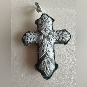 Crafted In Hungary Religious Easter Cross Felted Wool Ornament Sandor Collection